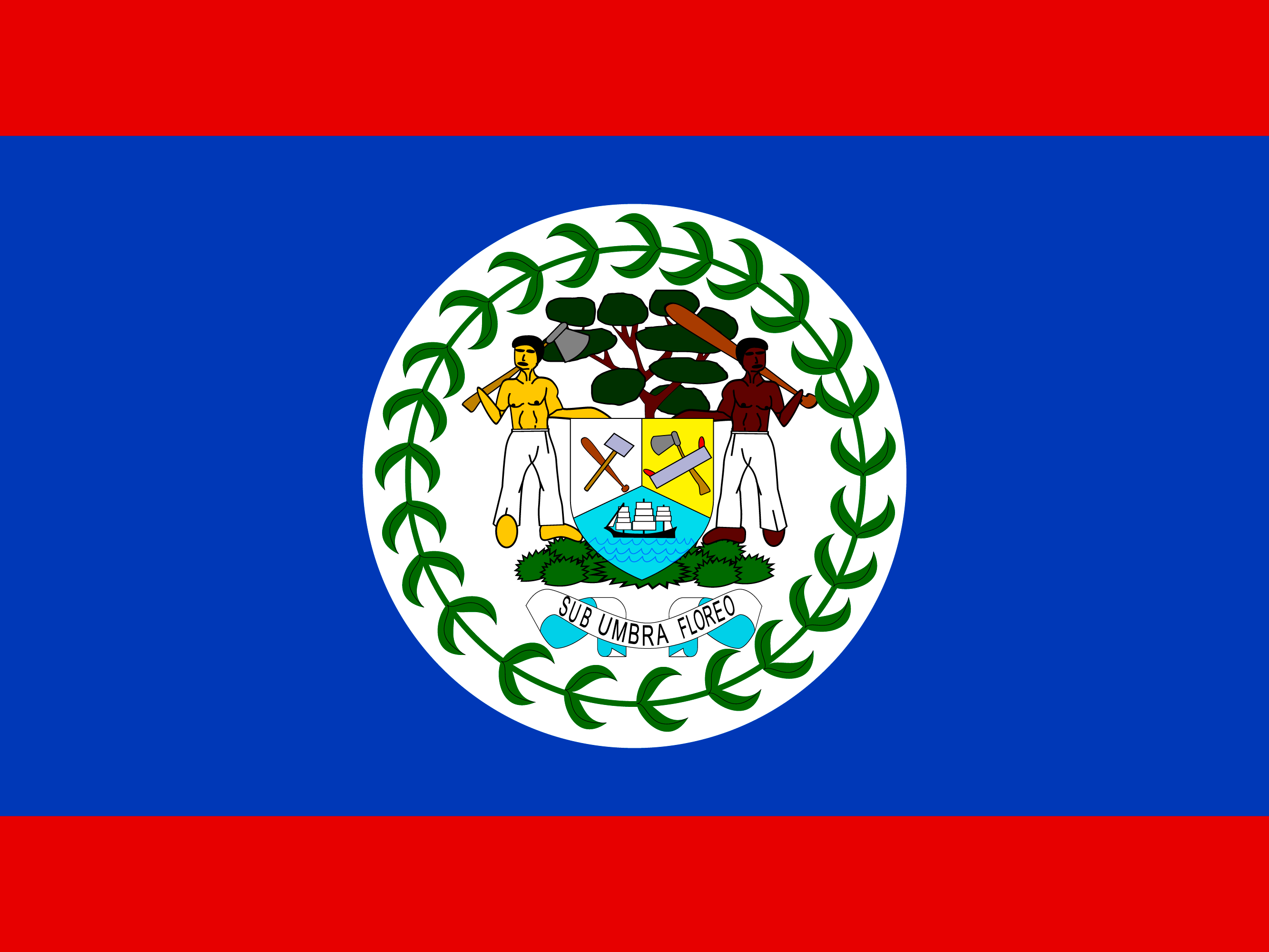 Belize vlag
