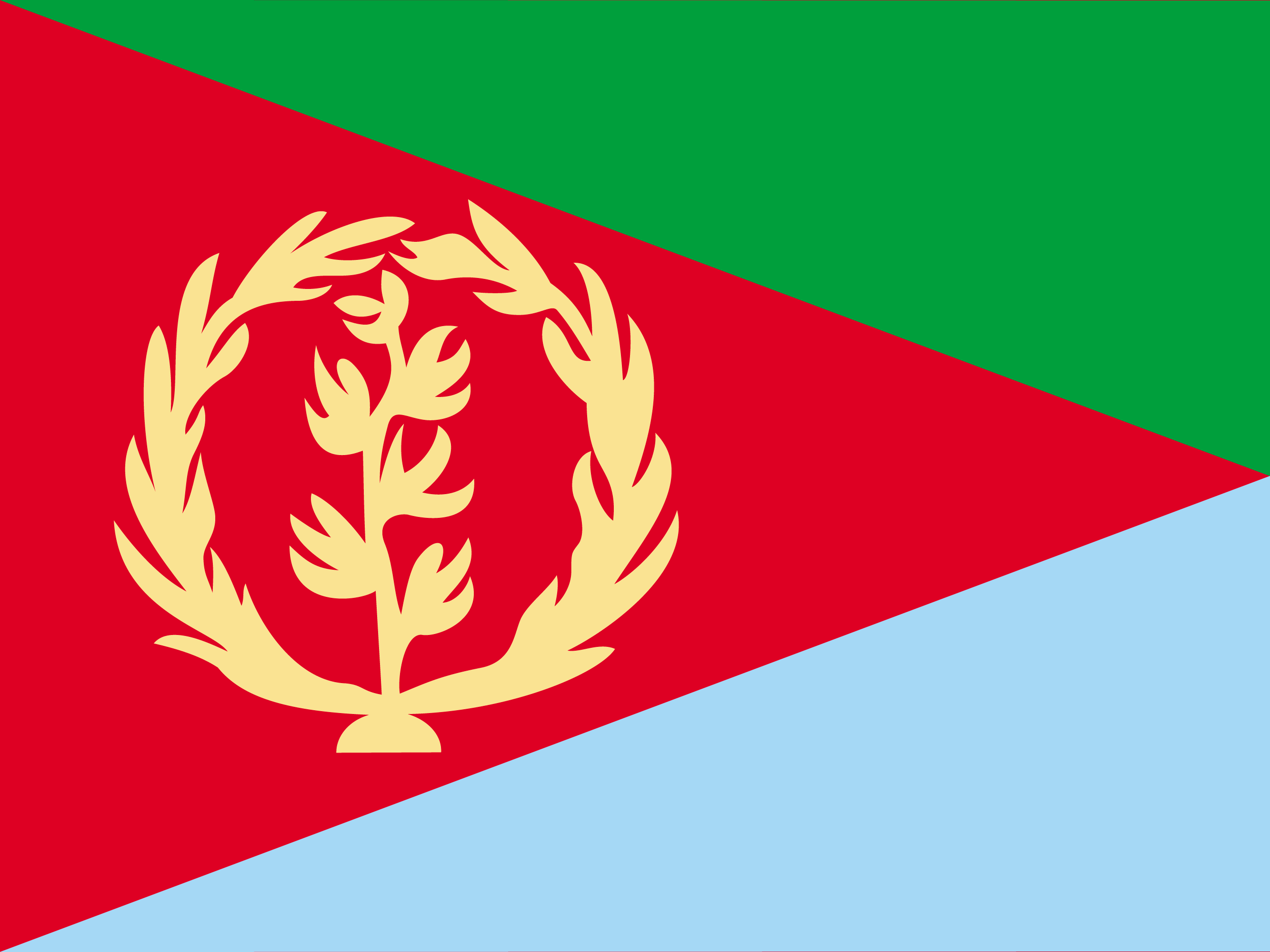 Eritrea vlag