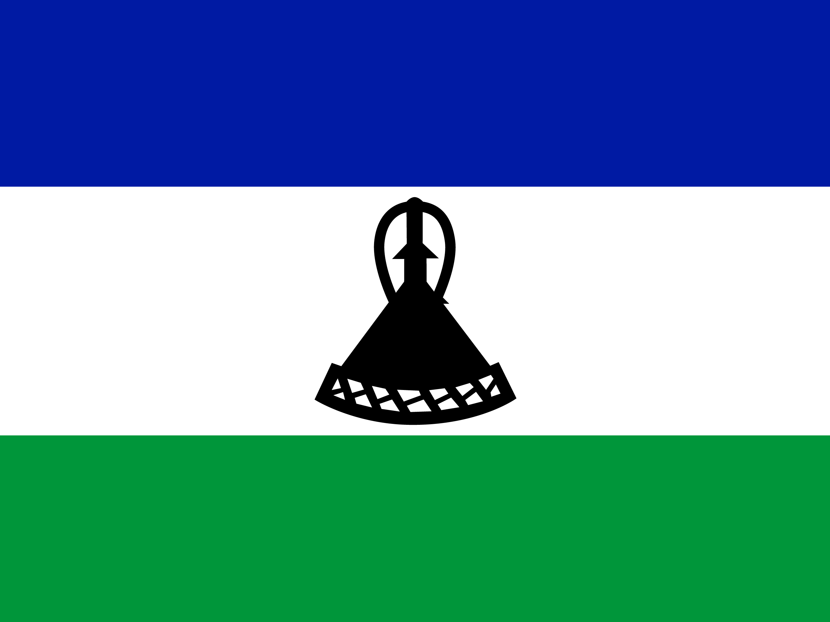 Lesotho vlag