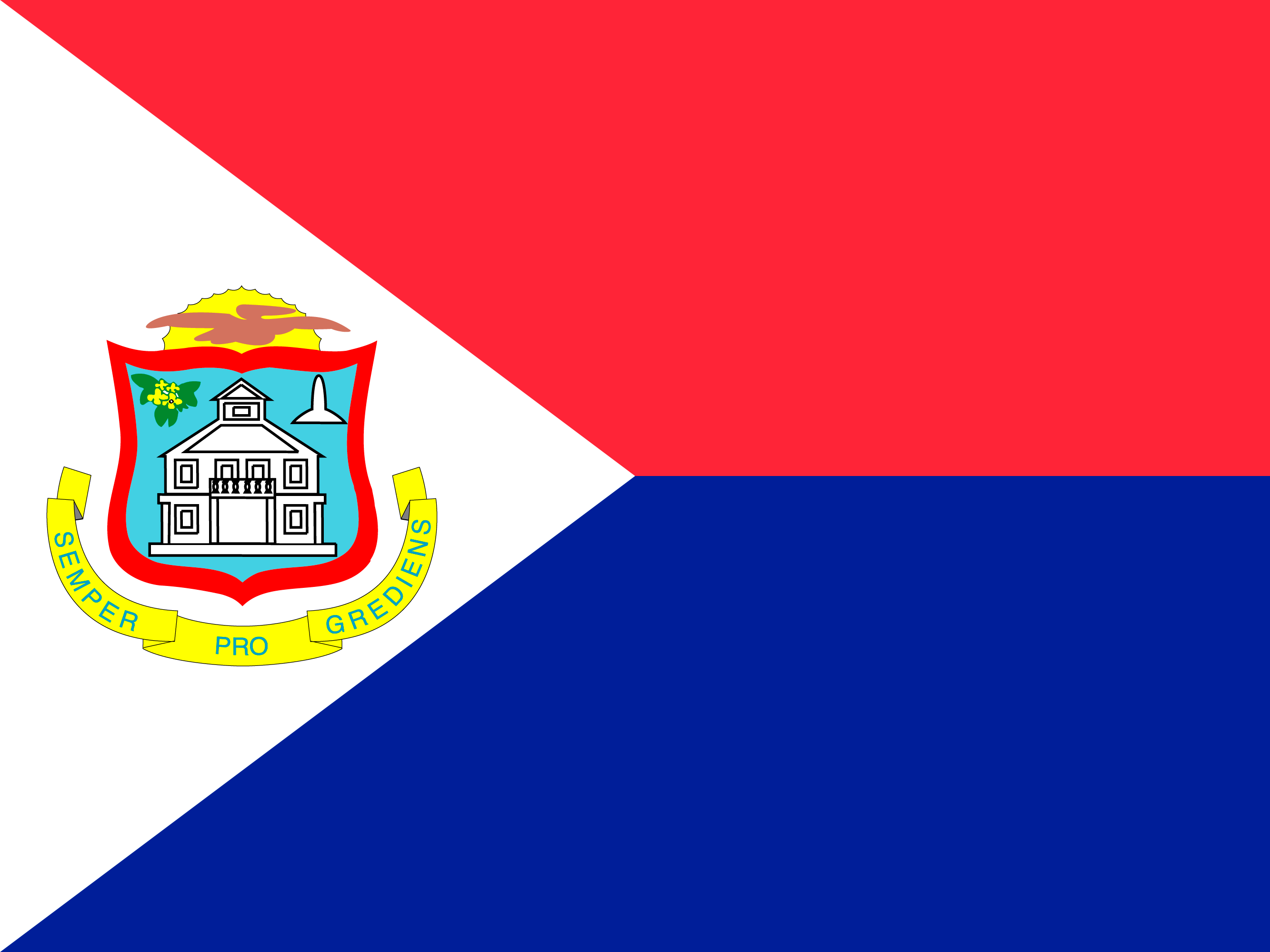 Sint Maarten vlag