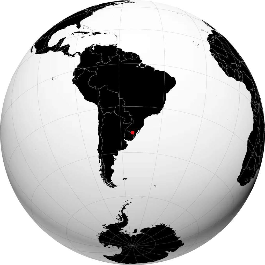 Bagé op de globe