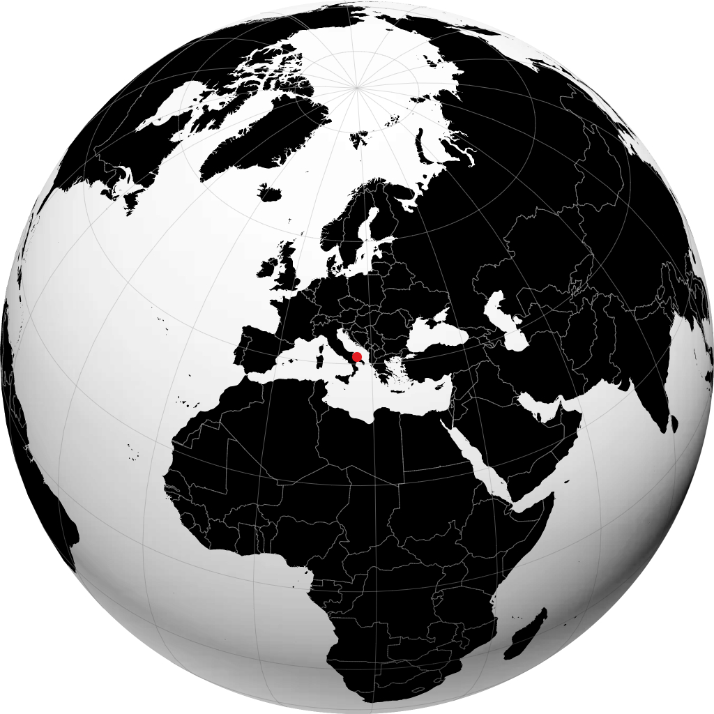 Bari op de globe