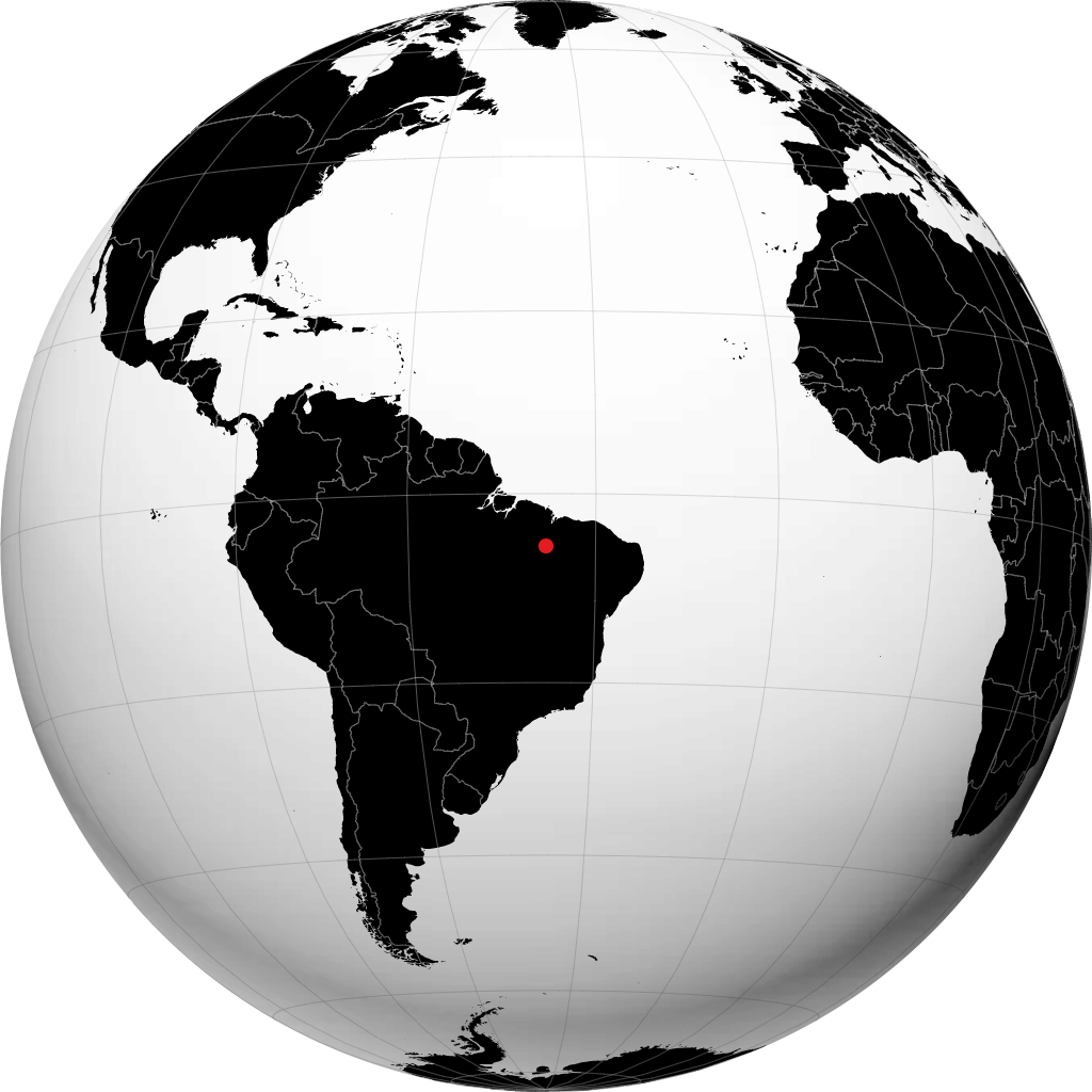 Barra do Corda op de globe