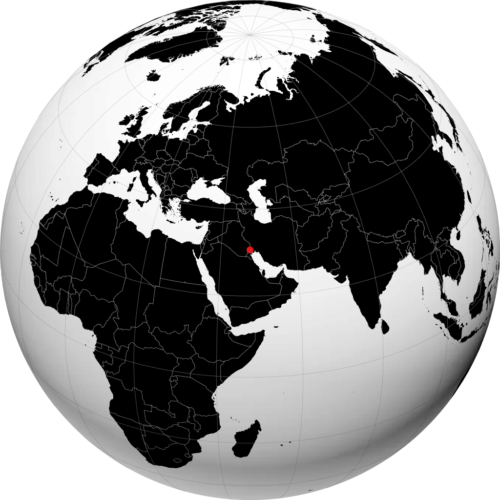 Basrah op de globe