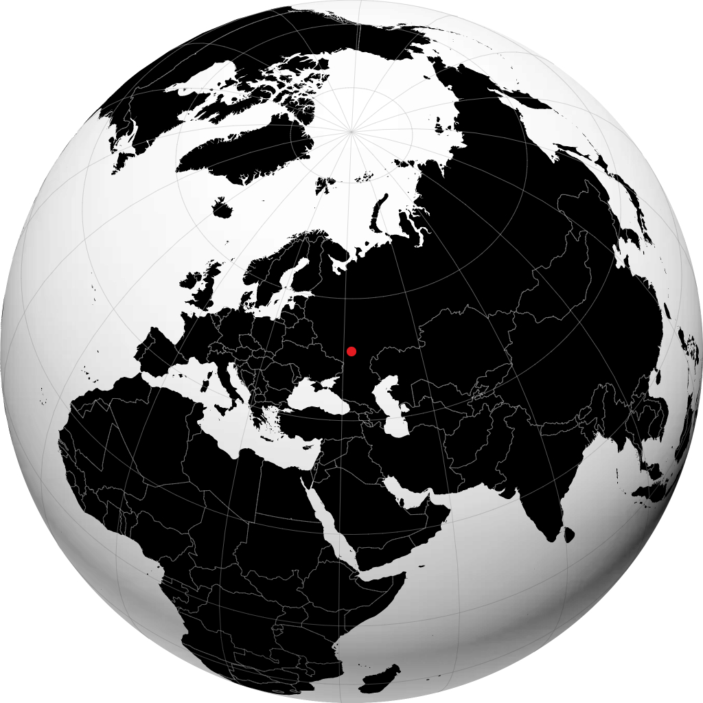 Borisoglebsk op de globe