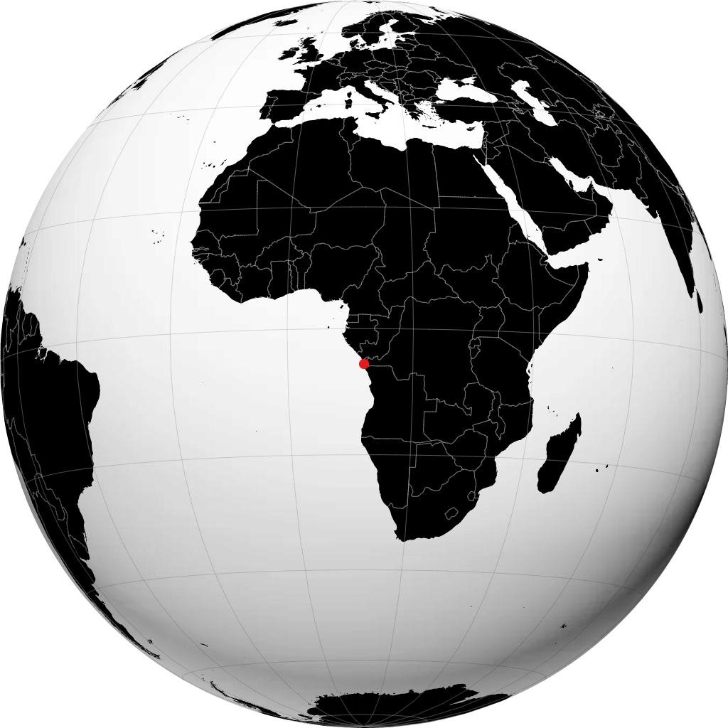 Cabinda op de globe