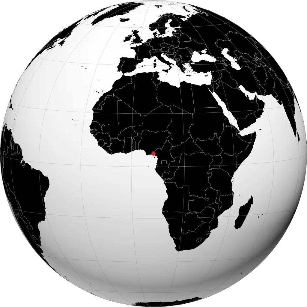 Calabar op de globe