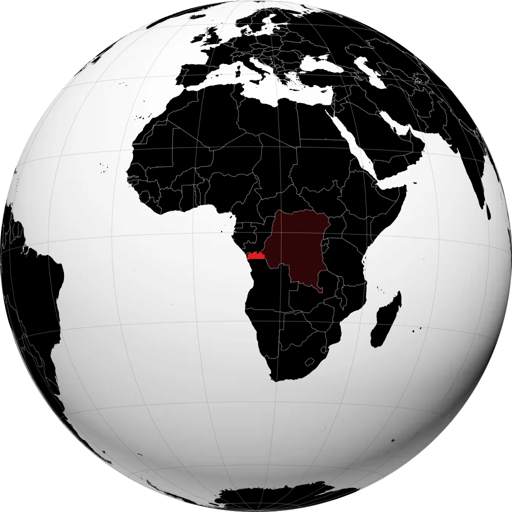 Provincie Bas-Congo op de globe