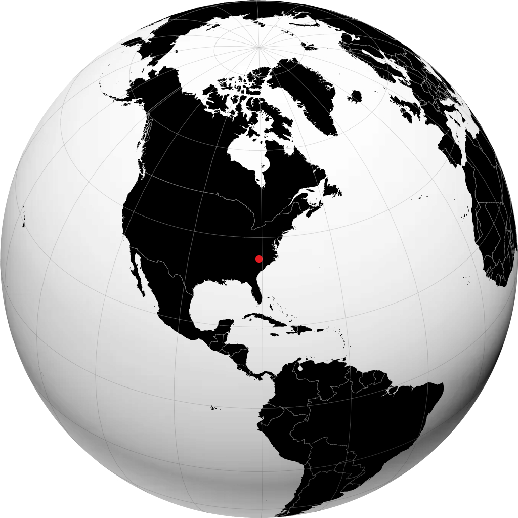 Charlotte op de globe