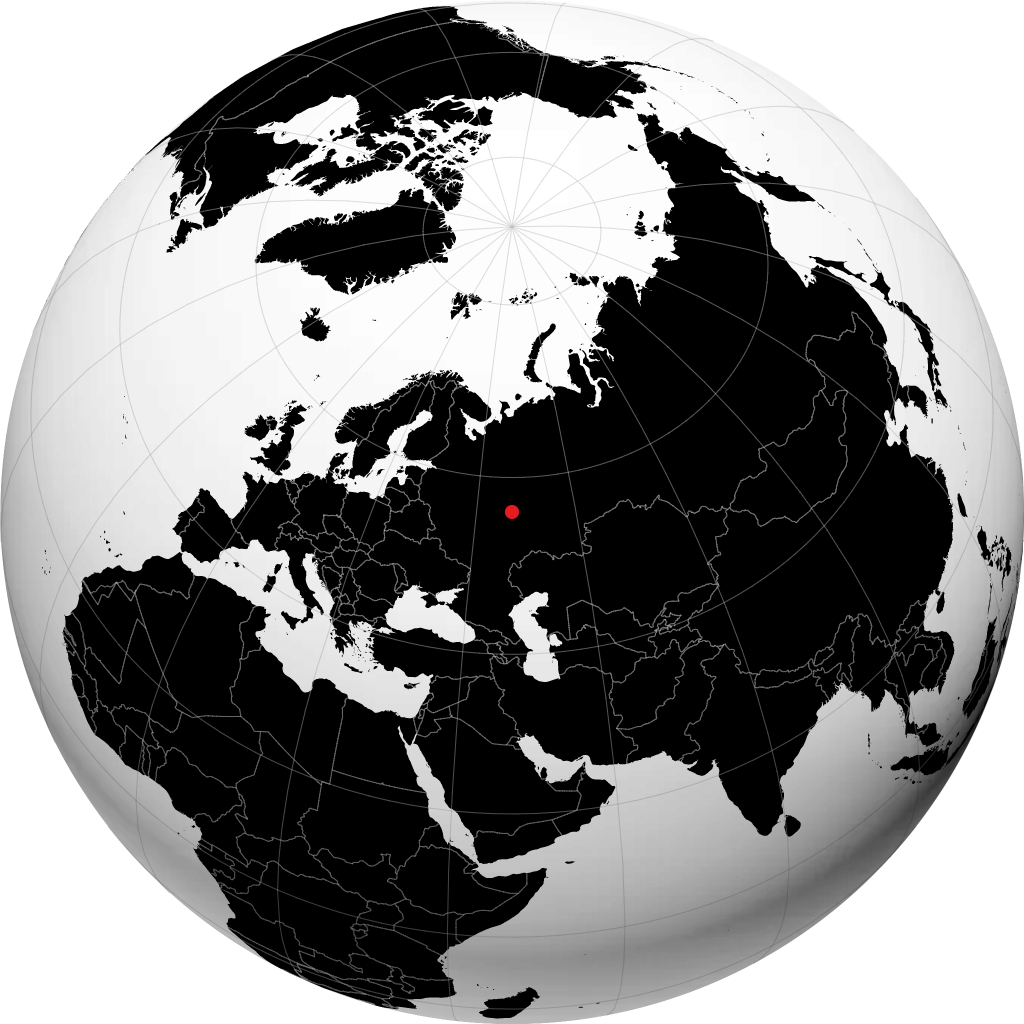 Cheboksary op de globe