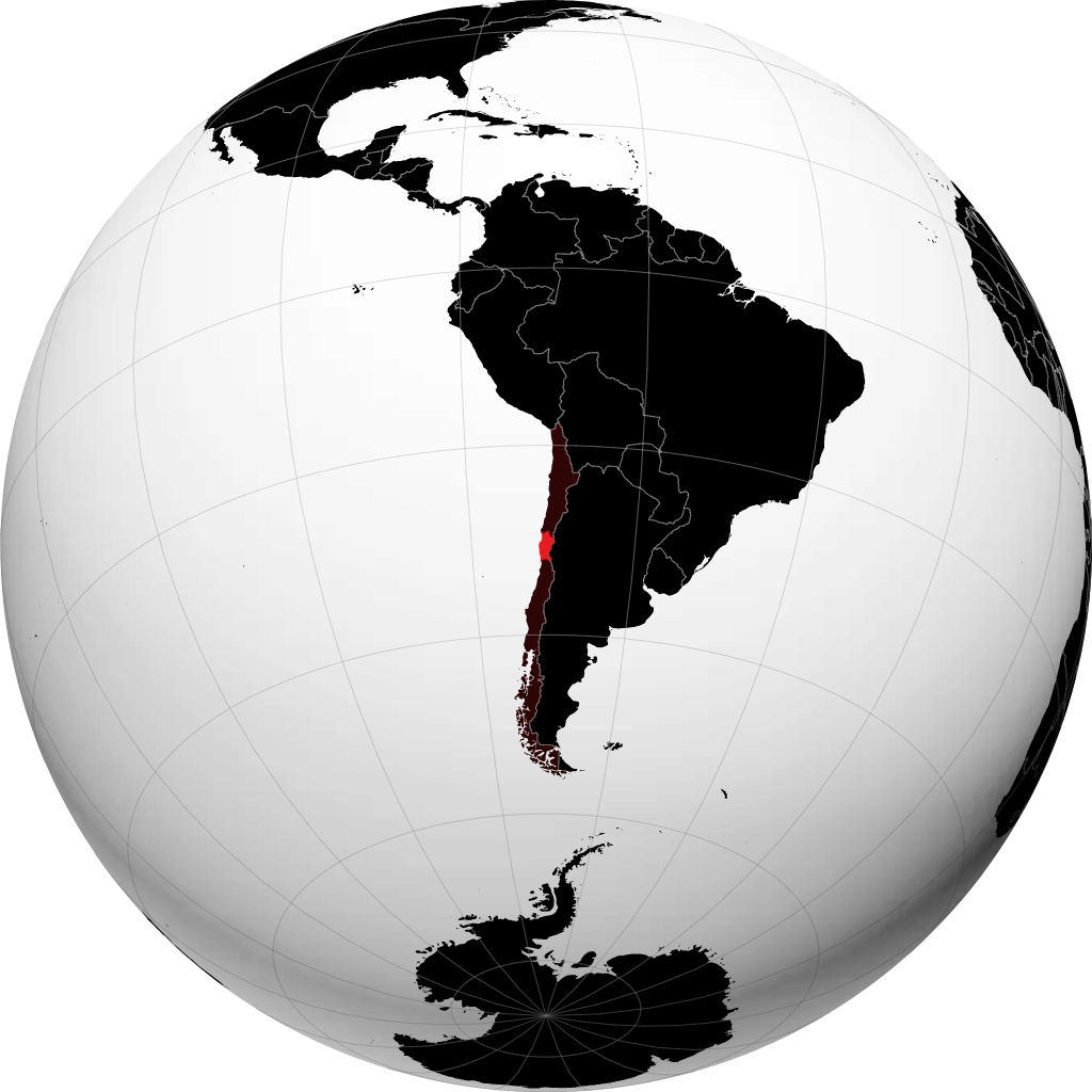 Coquimbo op de globe