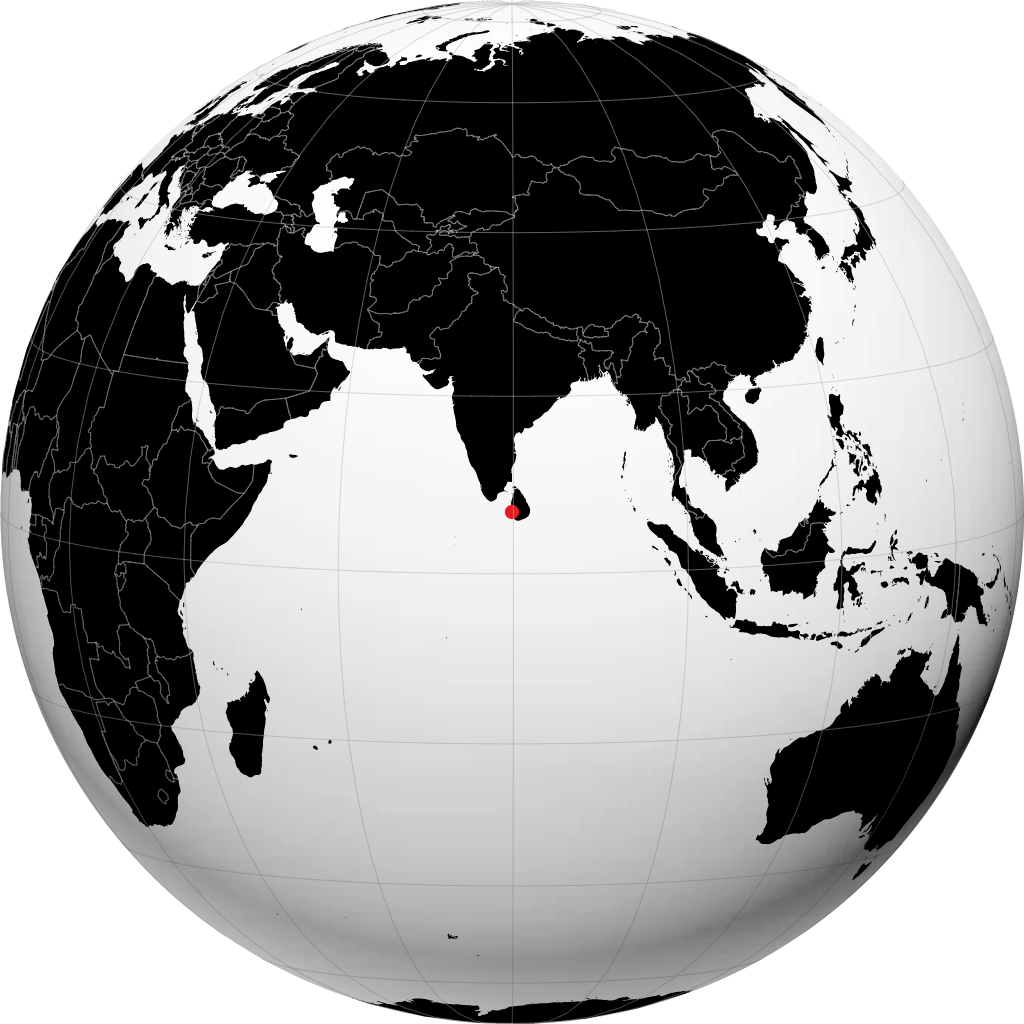 Colombo op de globe