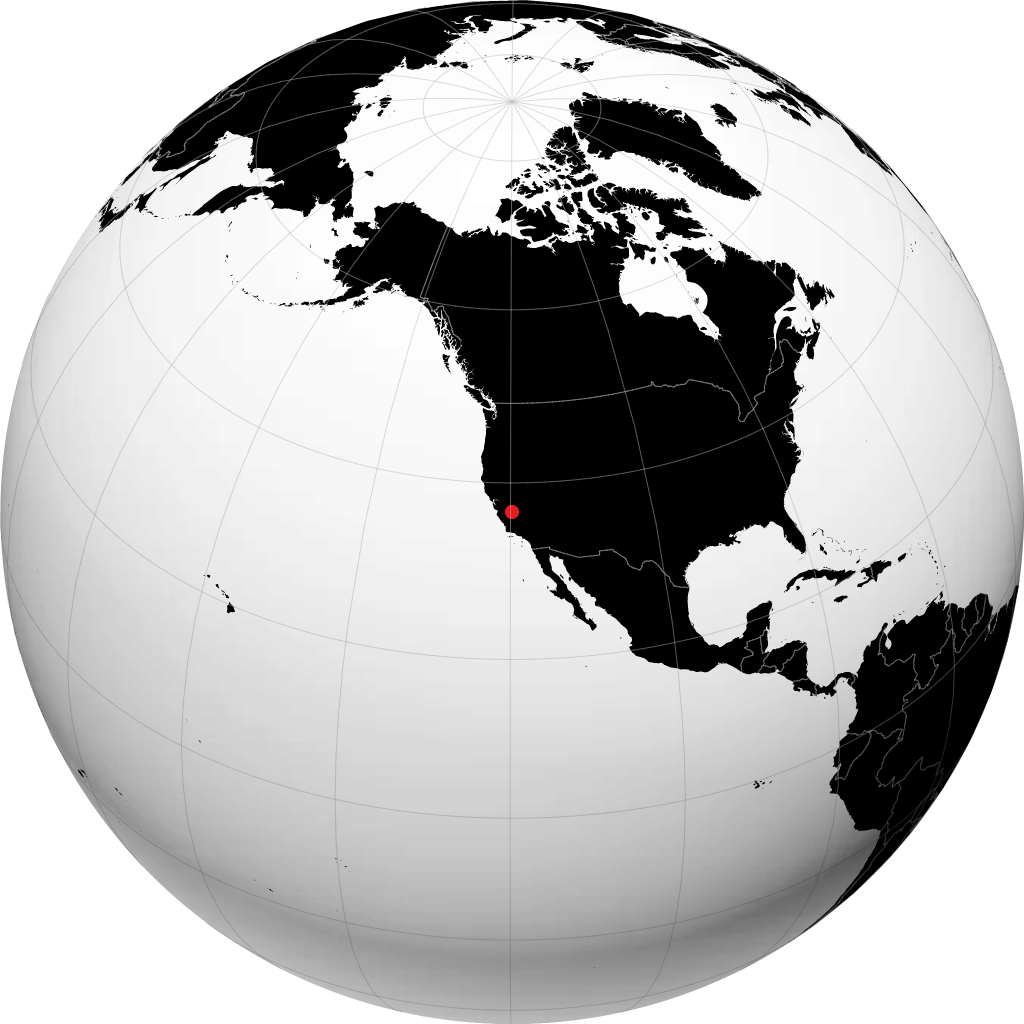 Fresno op de globe