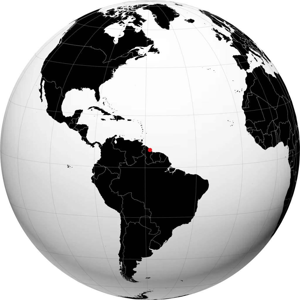 Georgetown op de globe