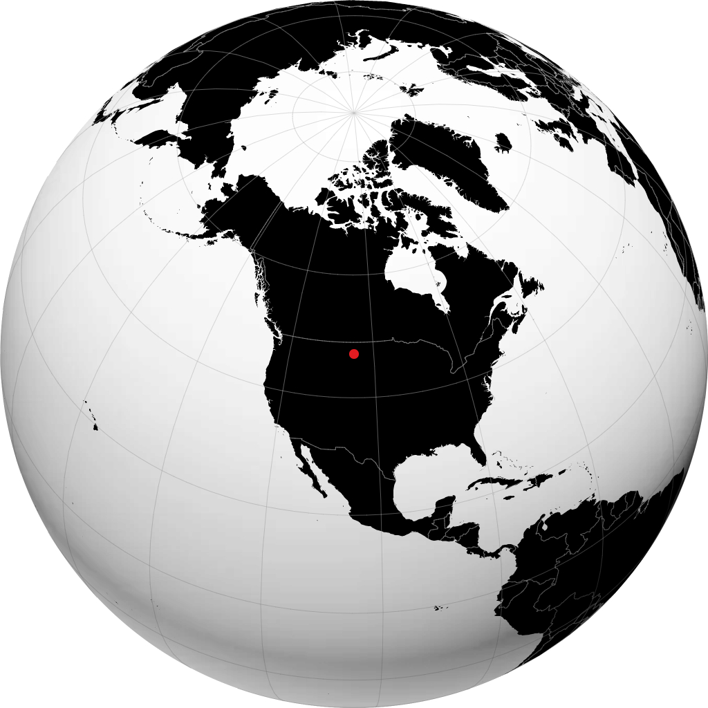 Glendive op de globe