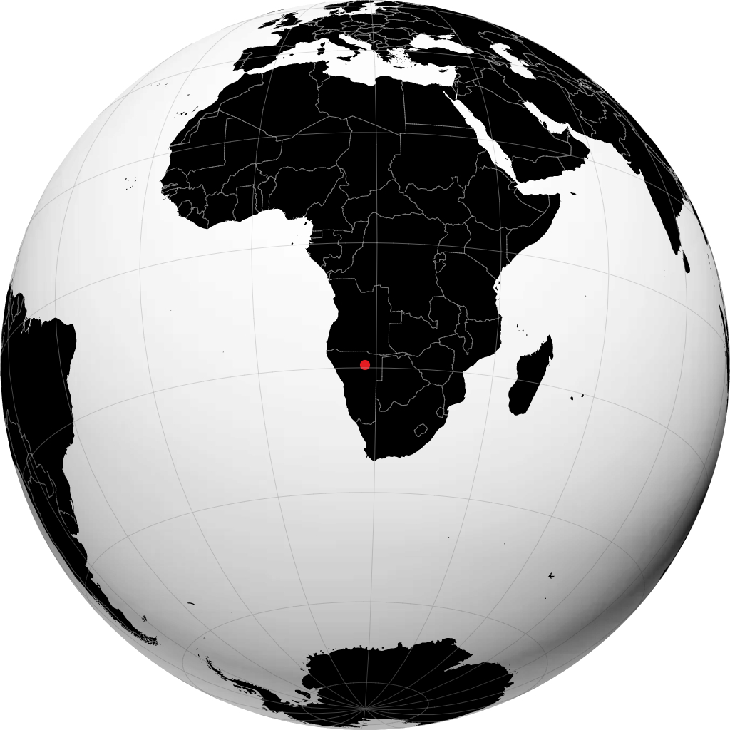 Grootfontein op de globe
