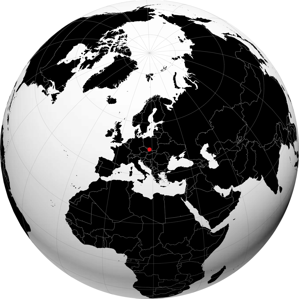 Havířov op de globe