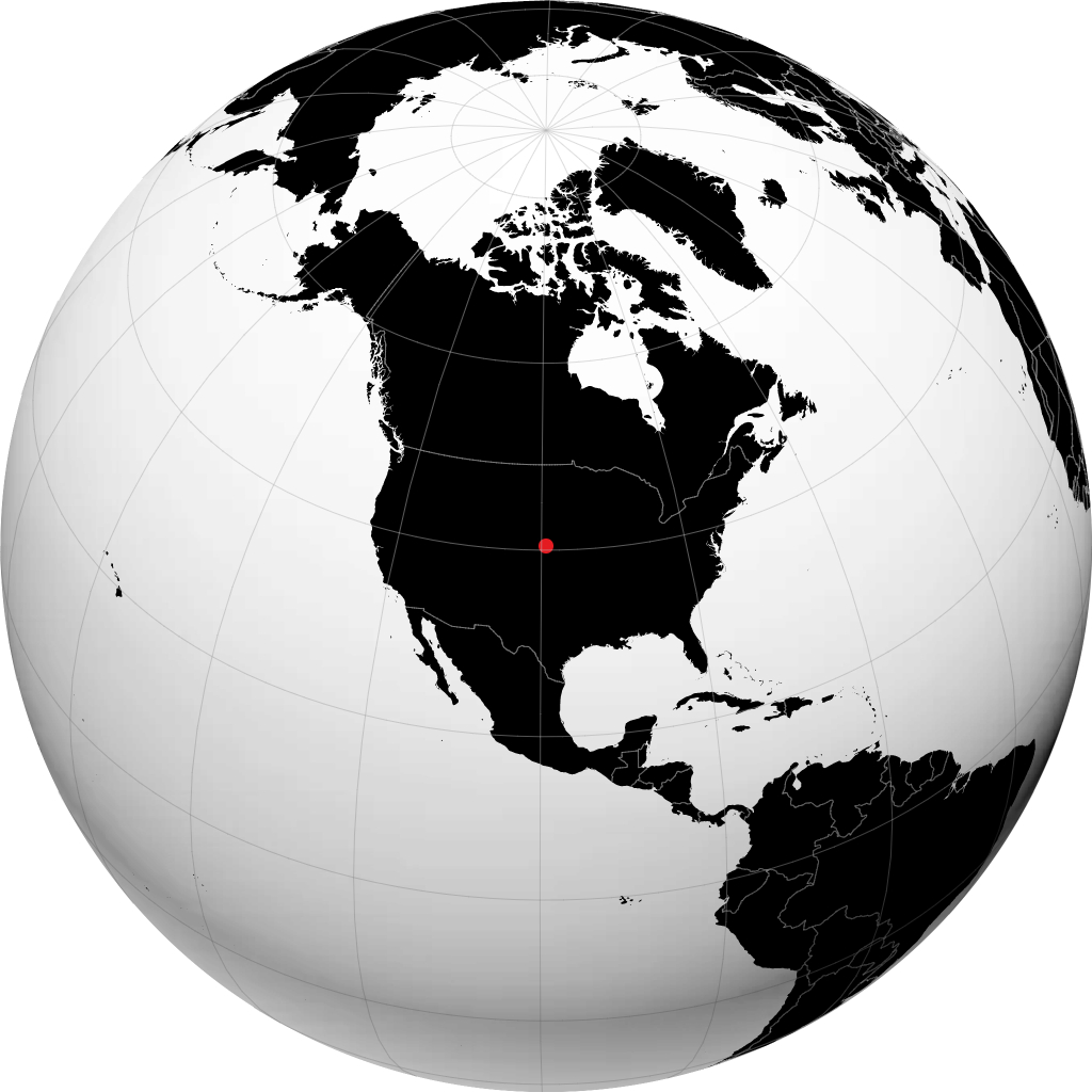 Holdrege op de globe