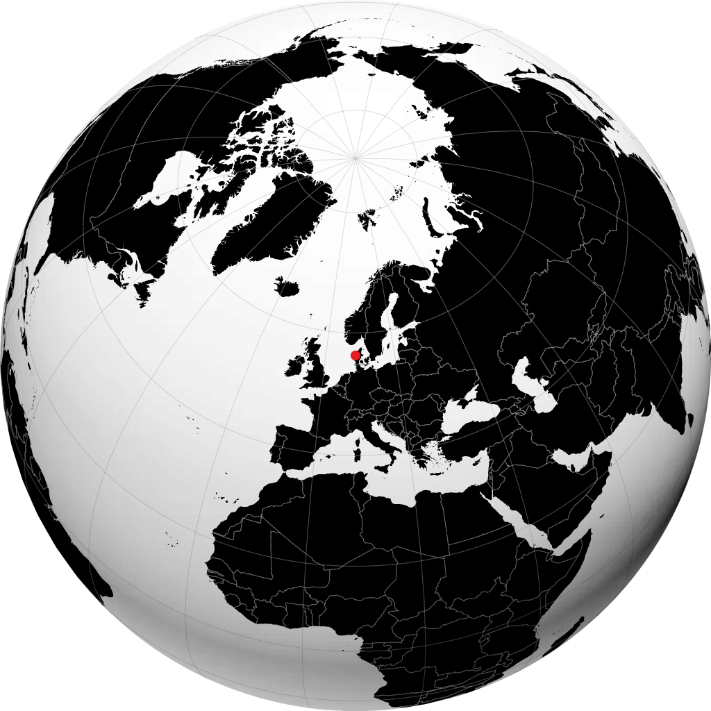 Holstebro op de globe