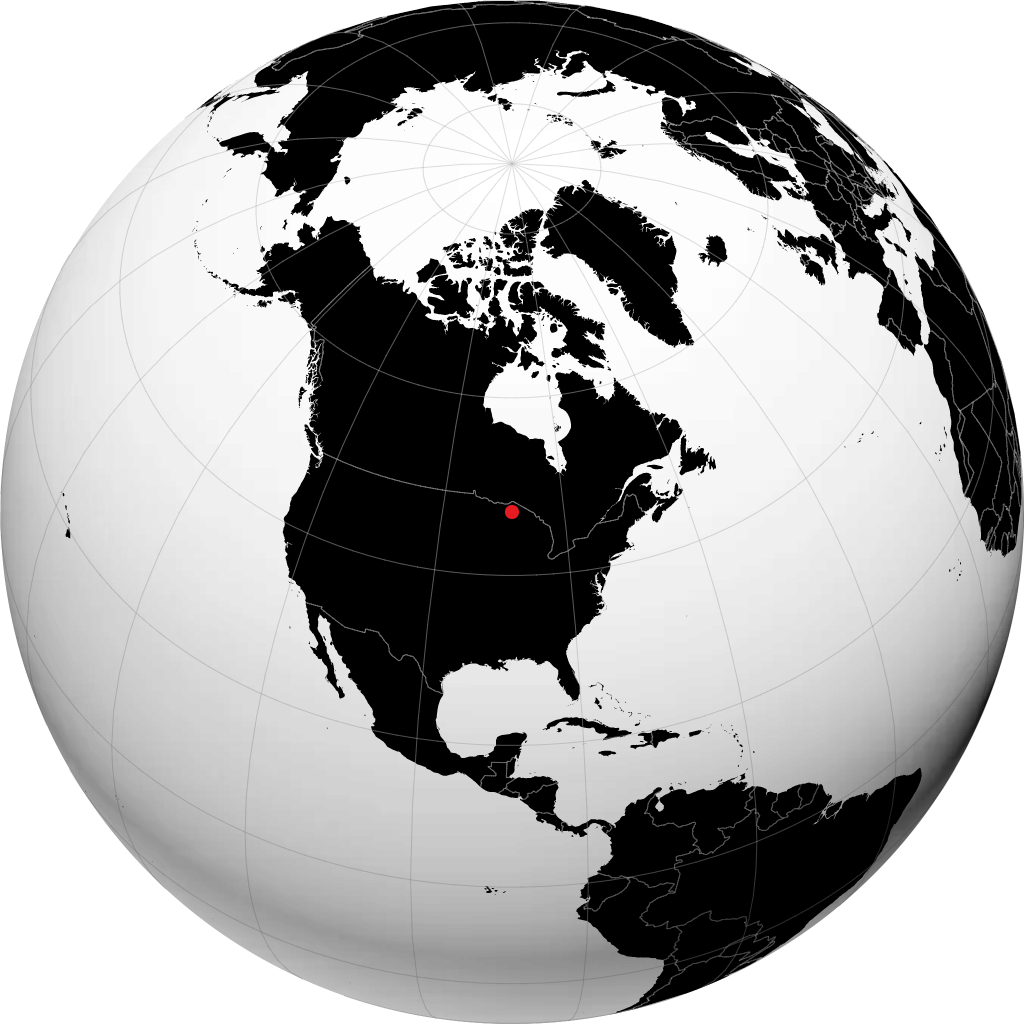 Houghton op de globe