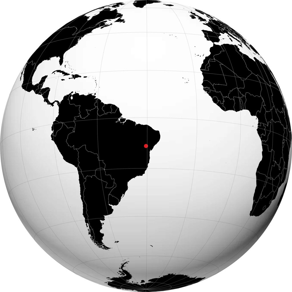 Jacobina op de globe