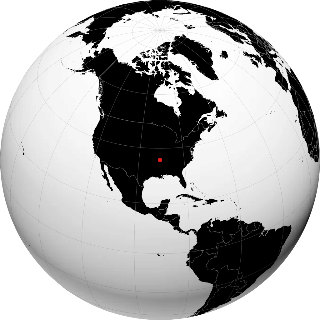 Jonesboro op de globe