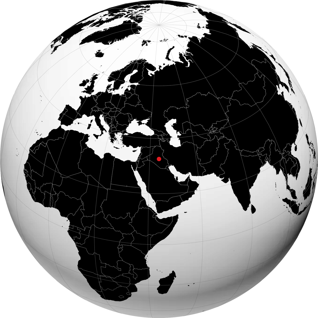 Karbala op de globe