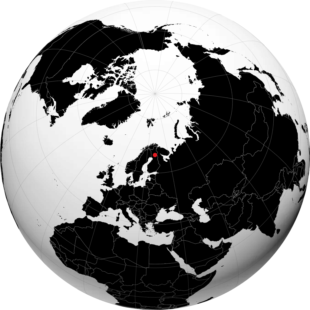 Kemijärvi op de globe