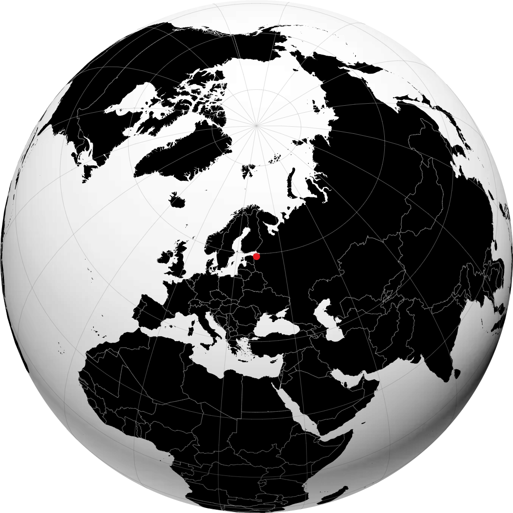 Kingisepp op de globe