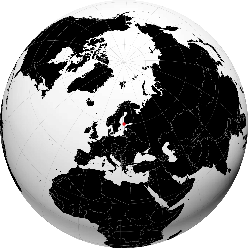 Korppoo op de globe