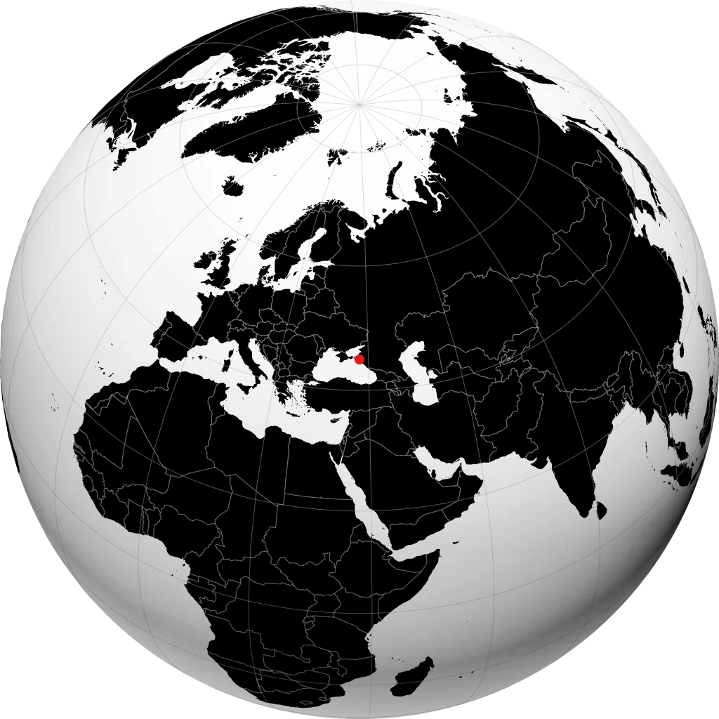 Krymsk op de globe