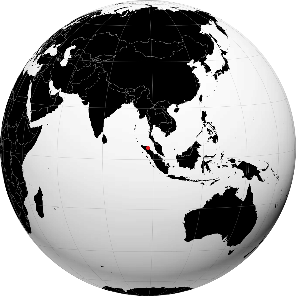 Langsa op de globe
