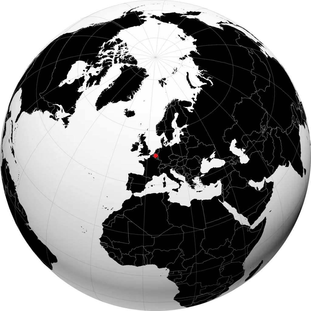 Leuven op de globe