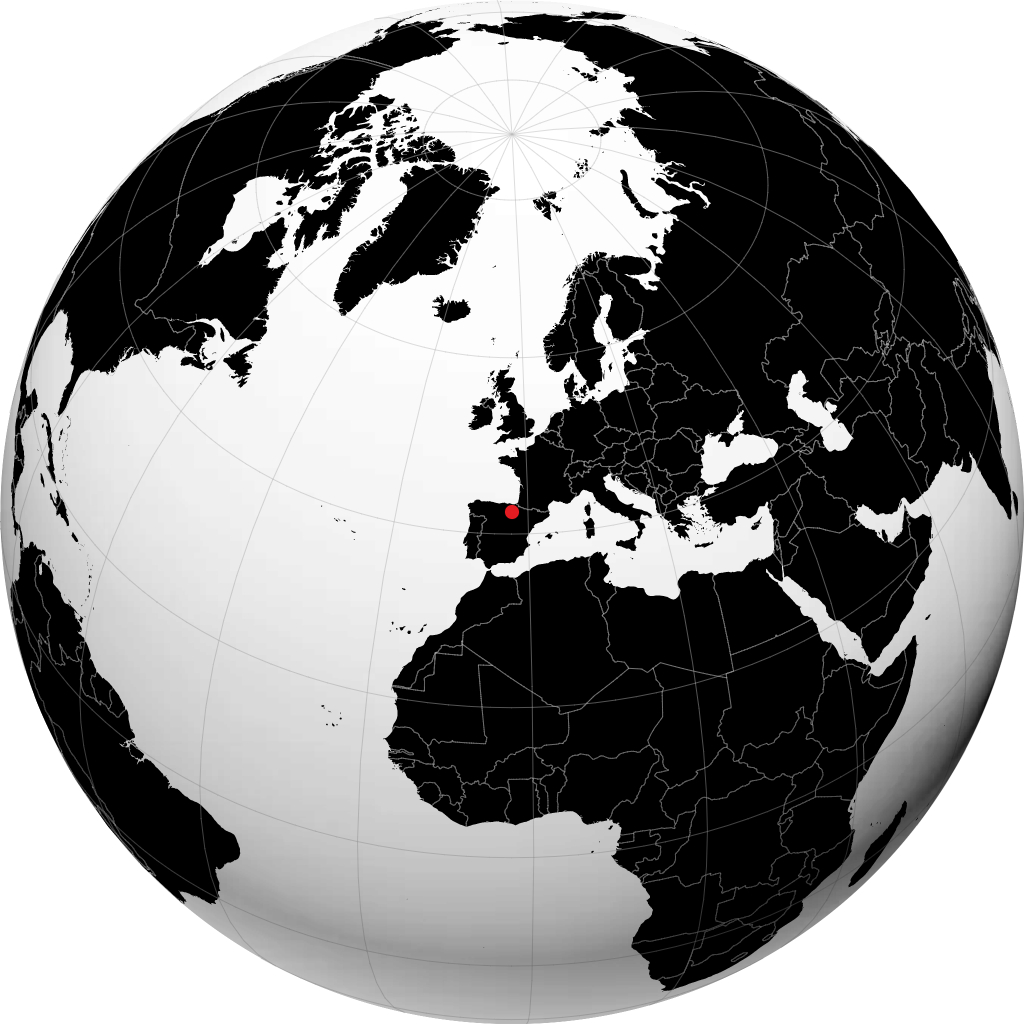 Logroño op de globe