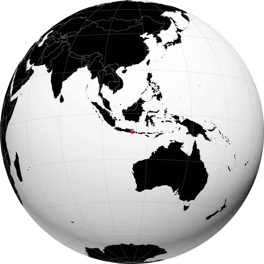Lumajang op de globe