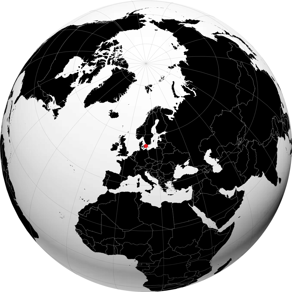 Malmoe op de globe