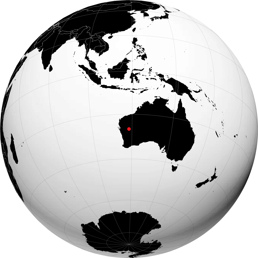 Meekatharra op de globe