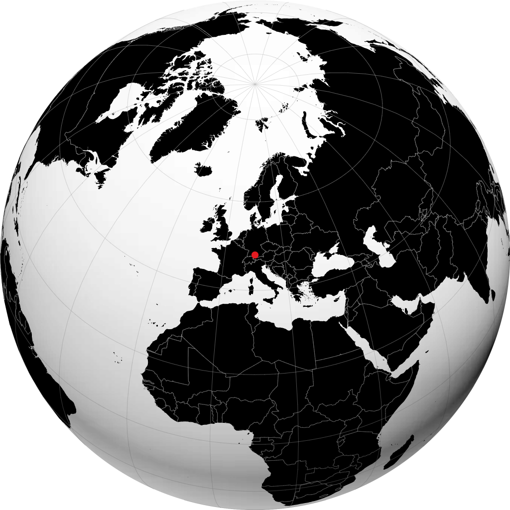 Memmingen op de globe