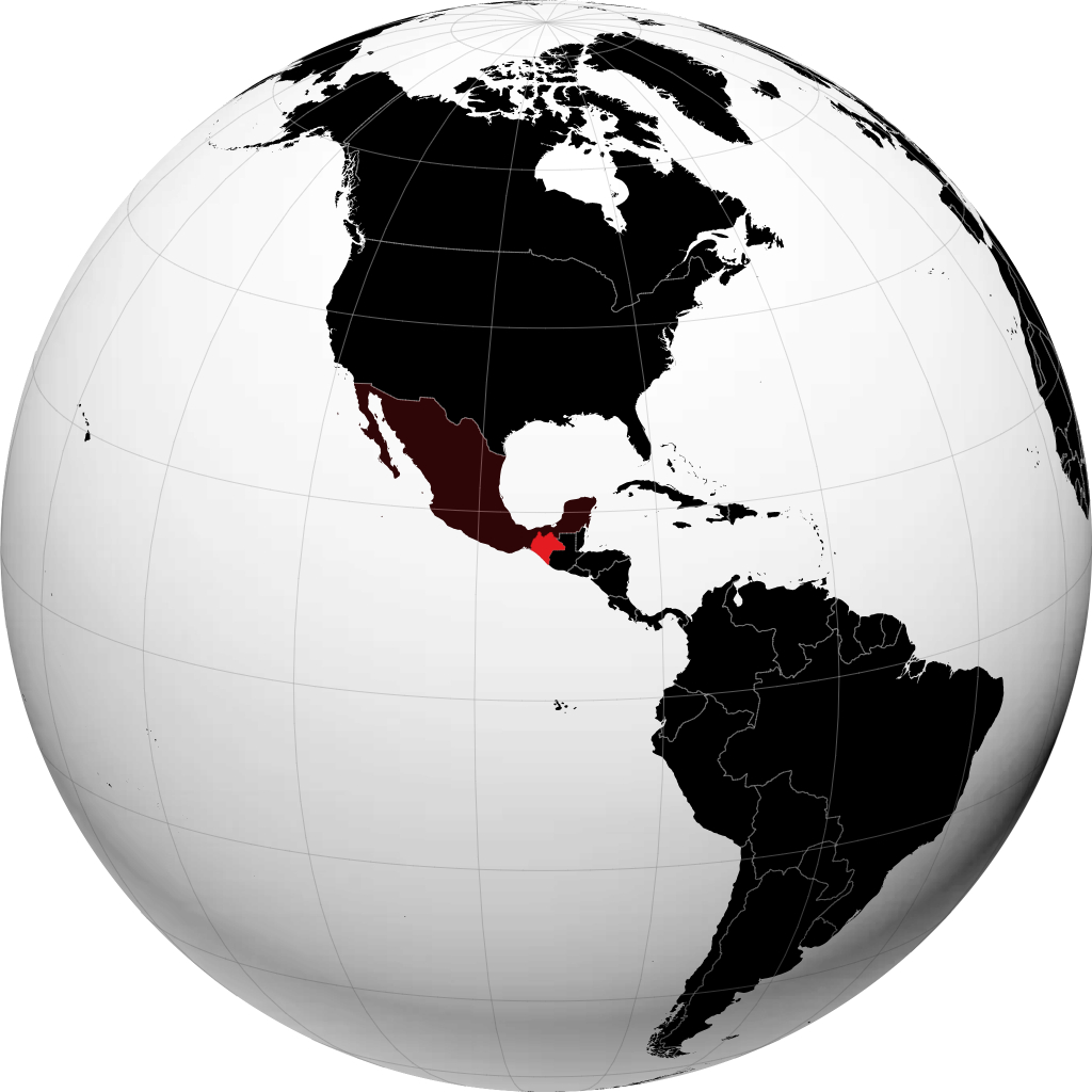 Chiapas op de globe