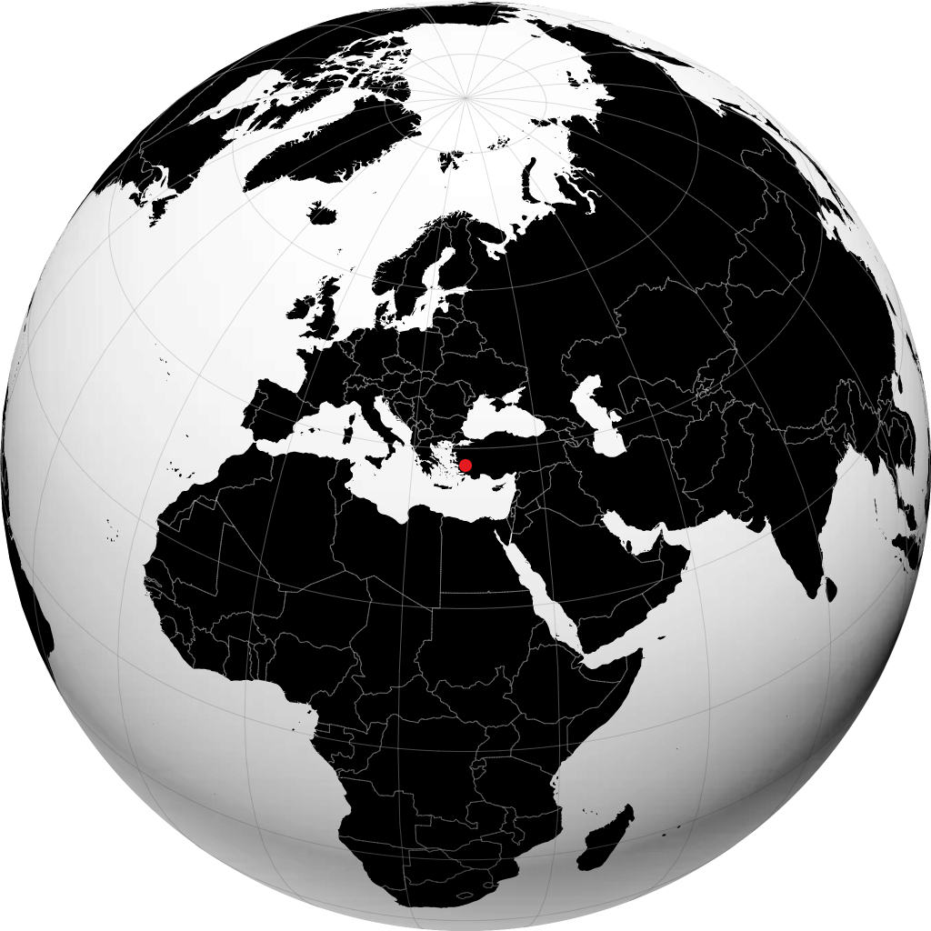 Nazilli op de globe