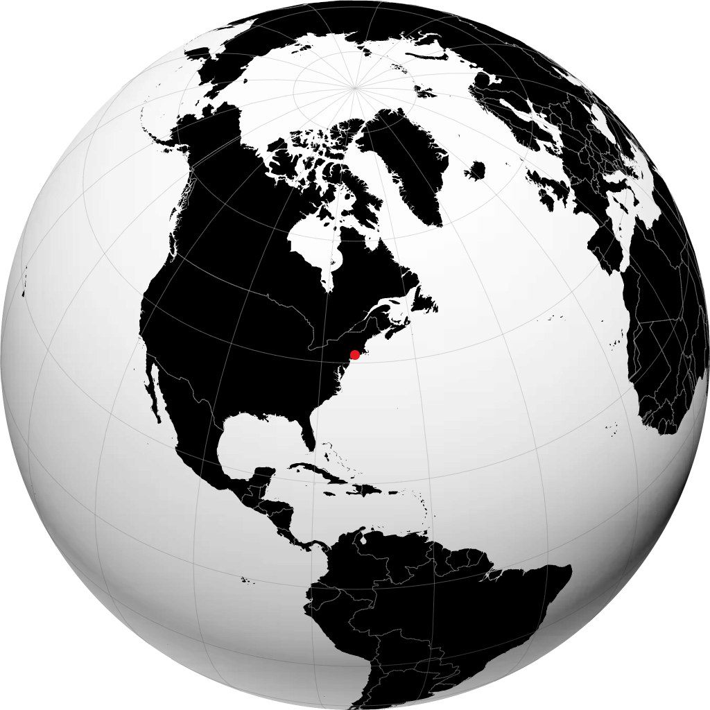 New Haven op de globe
