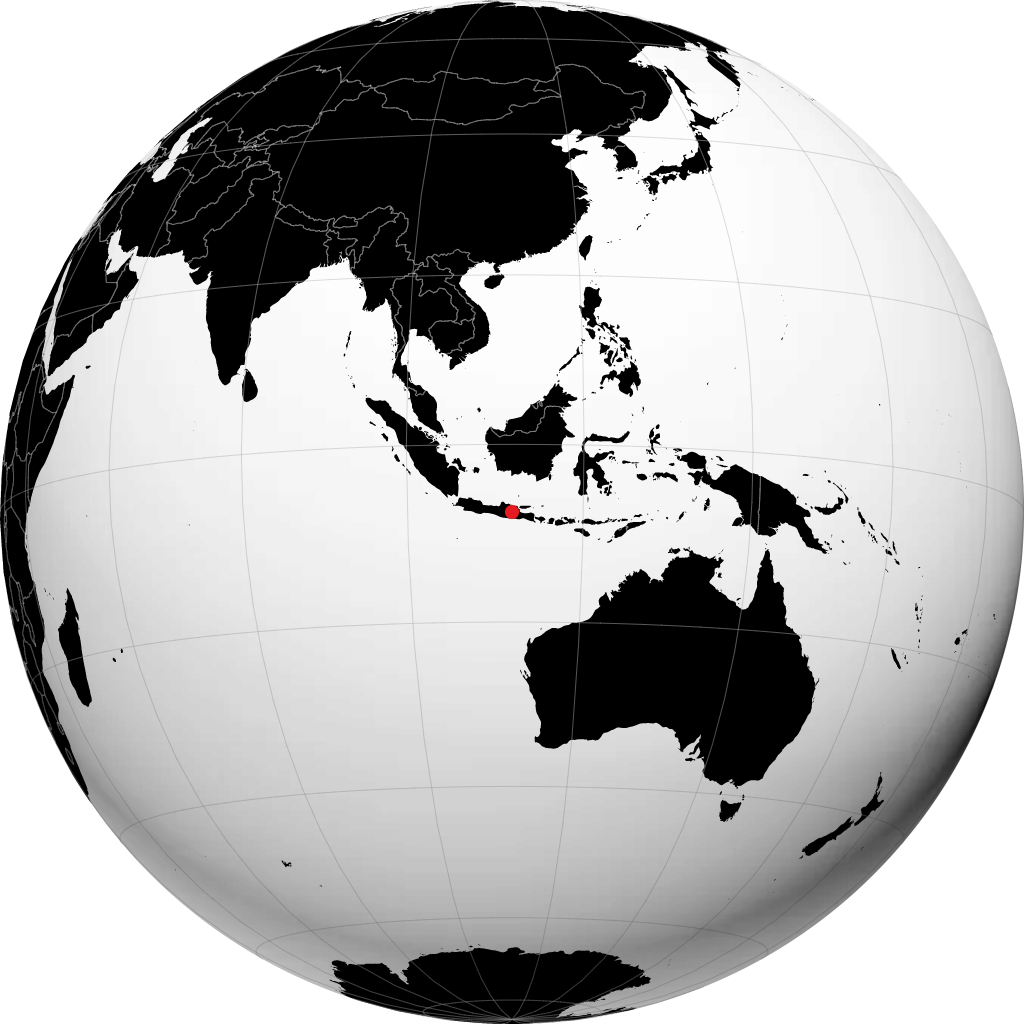 Nganjuk op de globe
