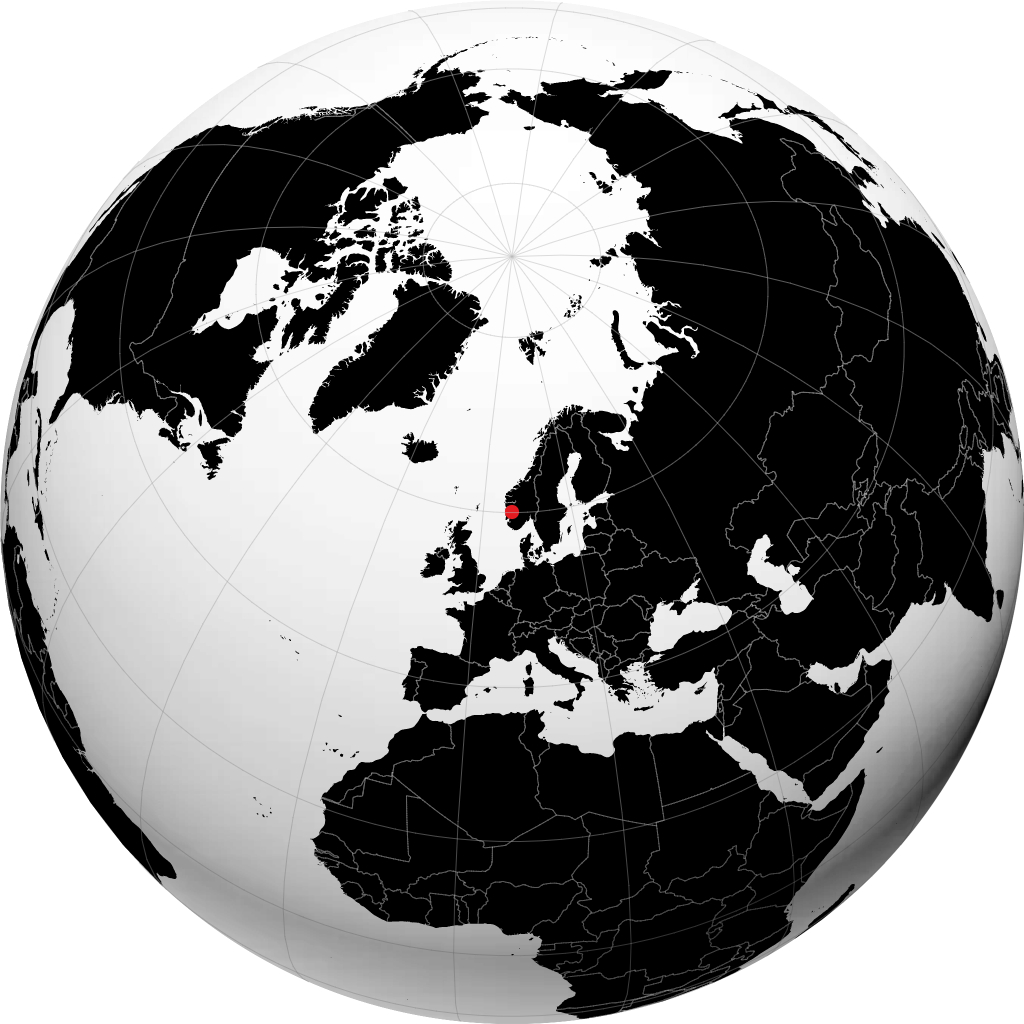Odda op de globe