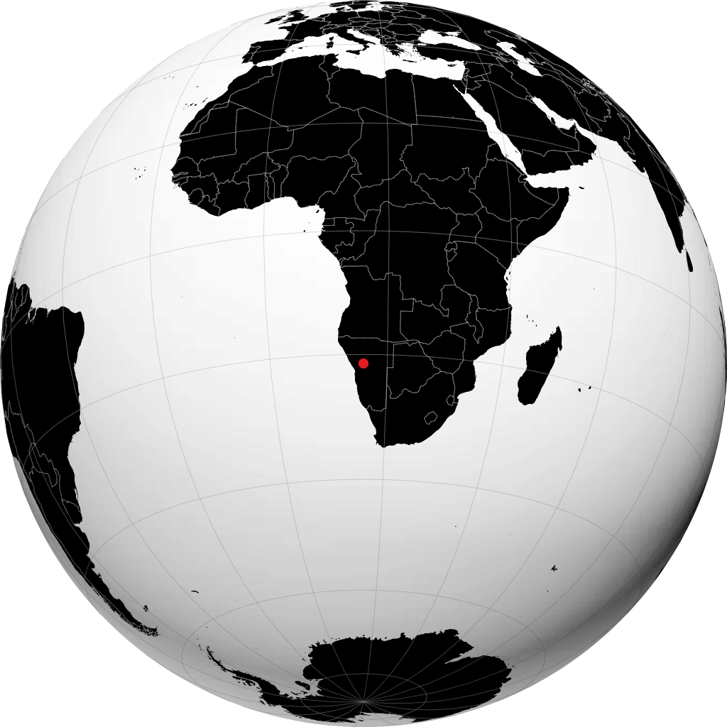 Omaruru op de globe