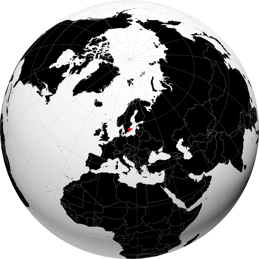 Oskarshamn op de globe