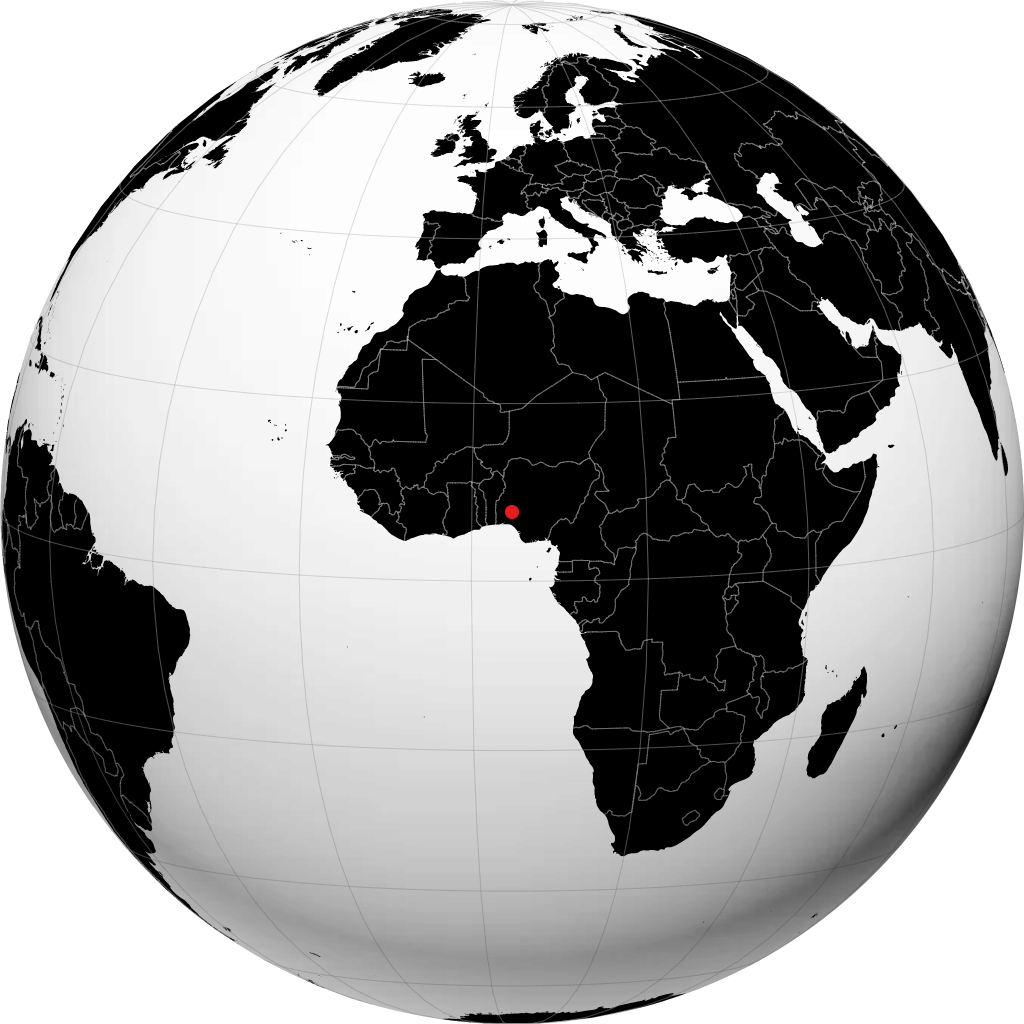 Osogbo op de globe