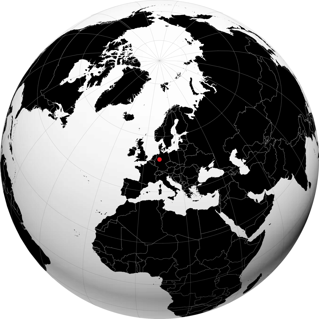 Paderborn op de globe