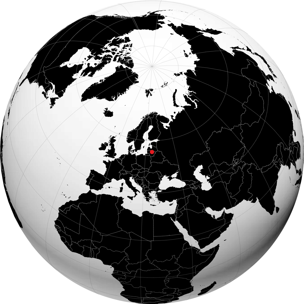 Panevezys op de globe
