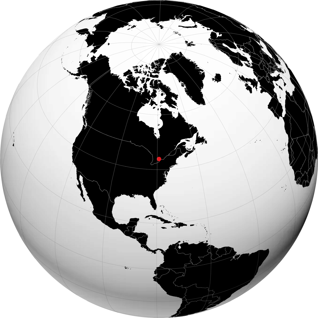 Pickering op de globe