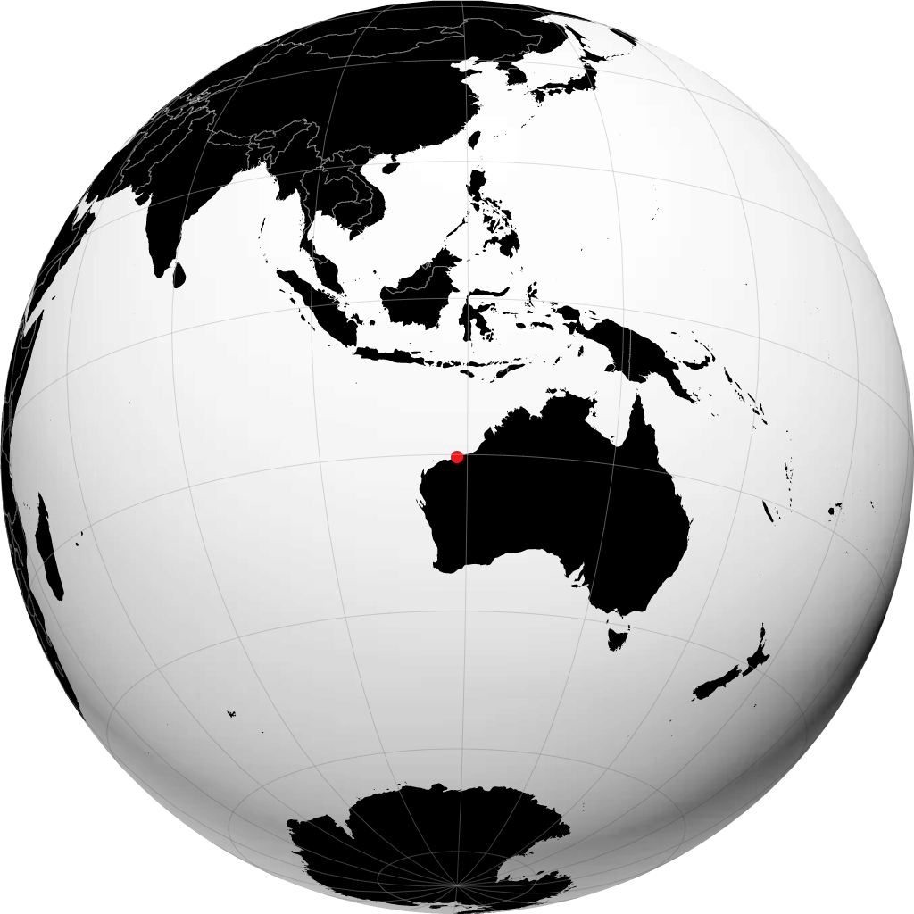 Port Hedland op de globe